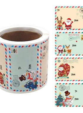 250 Pcs Christmas Tags Self Adhesive Gift Tags for Xmas Pres