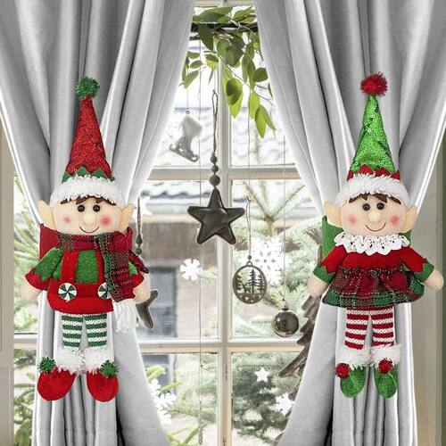 New Festive Accents Xmas Elf Christmas Tieback with Magic St