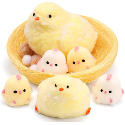 Taba Handmade Squishy Chick Toys Stress Relief Squeeze Toy H