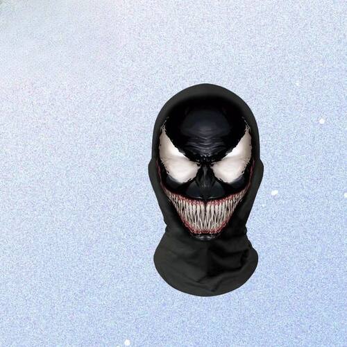 3D Halloween Funny Full Face Print Mask, Washable, Party Rea