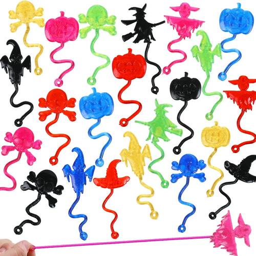 12/30PCS Halloween Stretchy Sticky Toy Kids Treat Or Trick G