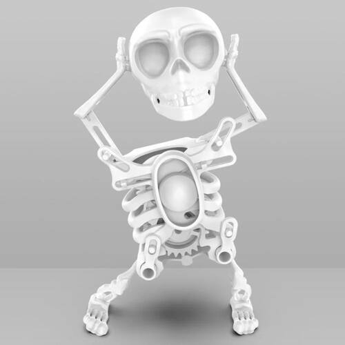 Swinging Skeleton Decor Moving Halloween Ornament Spooky Dan