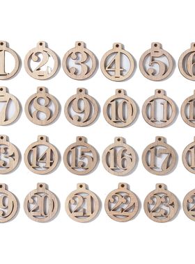 Number 1-25 Digital Wooden Christmas Advent Calendar Countdo