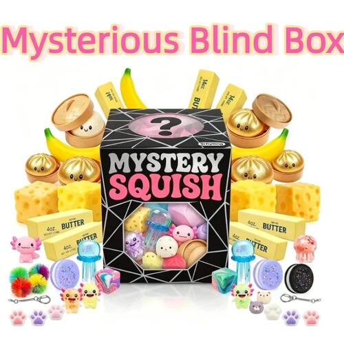 100styles Squishy Squeeze Fidget Blind Box Toys Cute Figures