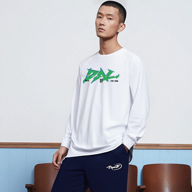 TIP-OFF独行侠欧文美式篮球运动速干长袖T恤投篮训练服宽松球衣