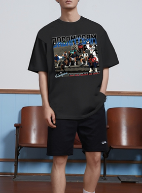 TIP-OFF美式梦之队篮球运动速干宽松纯棉简约短袖T恤衫投篮服男女