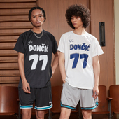 TIP 春夏运动上衣T恤男女投篮服 OFF独行侠东契奇简约圆领速干短袖