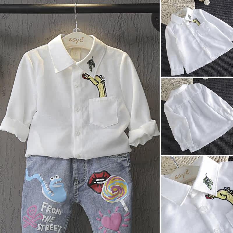 Chemise fille à manche longue - Ref 2084969 Image 1