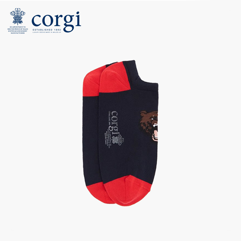 corgi进口卡通图案薄款透气袜子