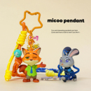 正版 疯狂动物城狐尼克钥匙扣兔子警官朱迪电影周边卡通公仔包挂件