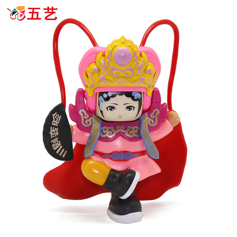 川剧变脸小玩具京剧脸谱娃娃变脸玩具diy中国特色礼品 出国小礼物