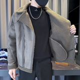 微阔版型皮毛一体皮衣货号：911批价：220，男装皮衣，电商B217