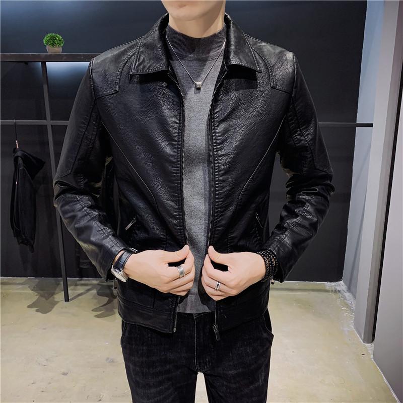 2025秋季新款男机车PU皮夹克皮衣男外套B217-9808-P135,男装夹克,电商B217