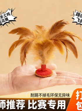 手工鸡毛毽子儿童小学生运动比赛专用业成人耐踢好的腱子键初学者