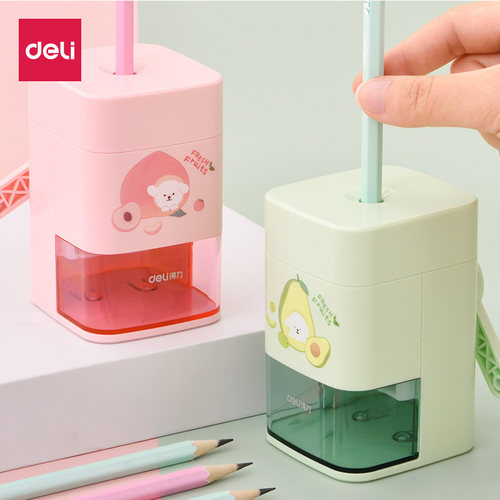 小学生削笔机得力儿童手摇卷笔刀