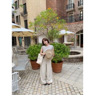 memorial.真酱 老钱风极简高腰阔腿裤女宽松显瘦百搭休闲长裤