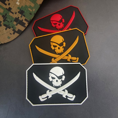 美国海陆战队 DEVGRU NSWDG 斯巴达徽章 PVC橡胶魔术贴士气章臂章