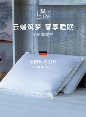 德国进口羽绒枕头全鹅绒枕