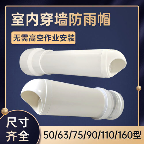 穿墙防雨帽单向阀508390嵌入式