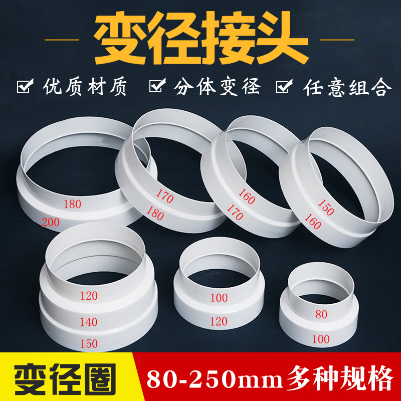 分体式抽油烟机排烟管变径接头