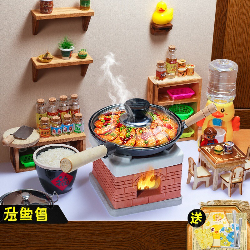 儿童过家家迷你小厨房真煮厨具全套仿真做饭玩具女孩子迷你厨具