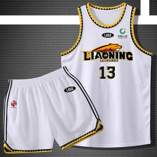 CBA辽宁队球衣美式不过膝篮球服定制超大码球衣印号郭艾伦13号