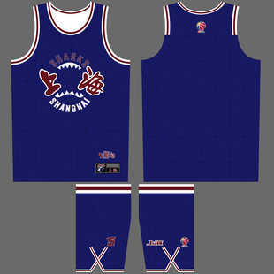 CBA上海队男篮队服李添荣1号张镇麟77号洛夫顿35号儿童成人篮球服