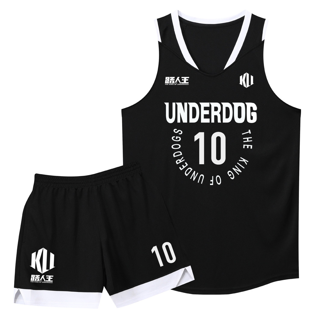 路人王球衣定制篮球比赛队服美式不过膝奔袭球衣双口袋篮球服吸汗
