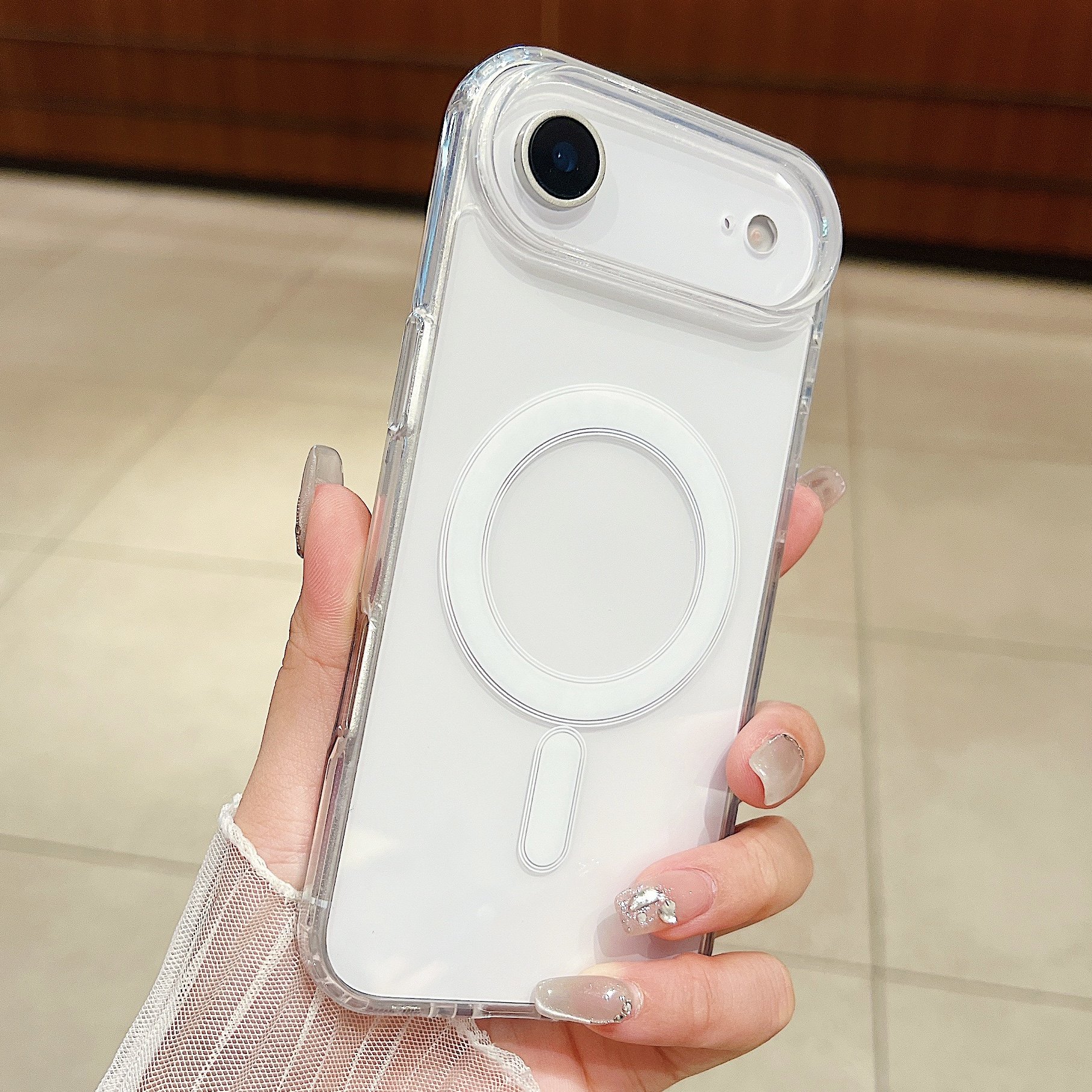 适用于苹果17Air手机壳简约透明iPhone17promax防摔磁吸充电17pro全包防摔iPhone16promax时尚15pro/14plus