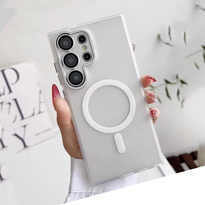 高品质适用三星s26ultra保护套带镜头膜苹果17Pro摄像头全包s25u磨砂肤感s24磁吸充电s23u防摔s22u高级感s24+