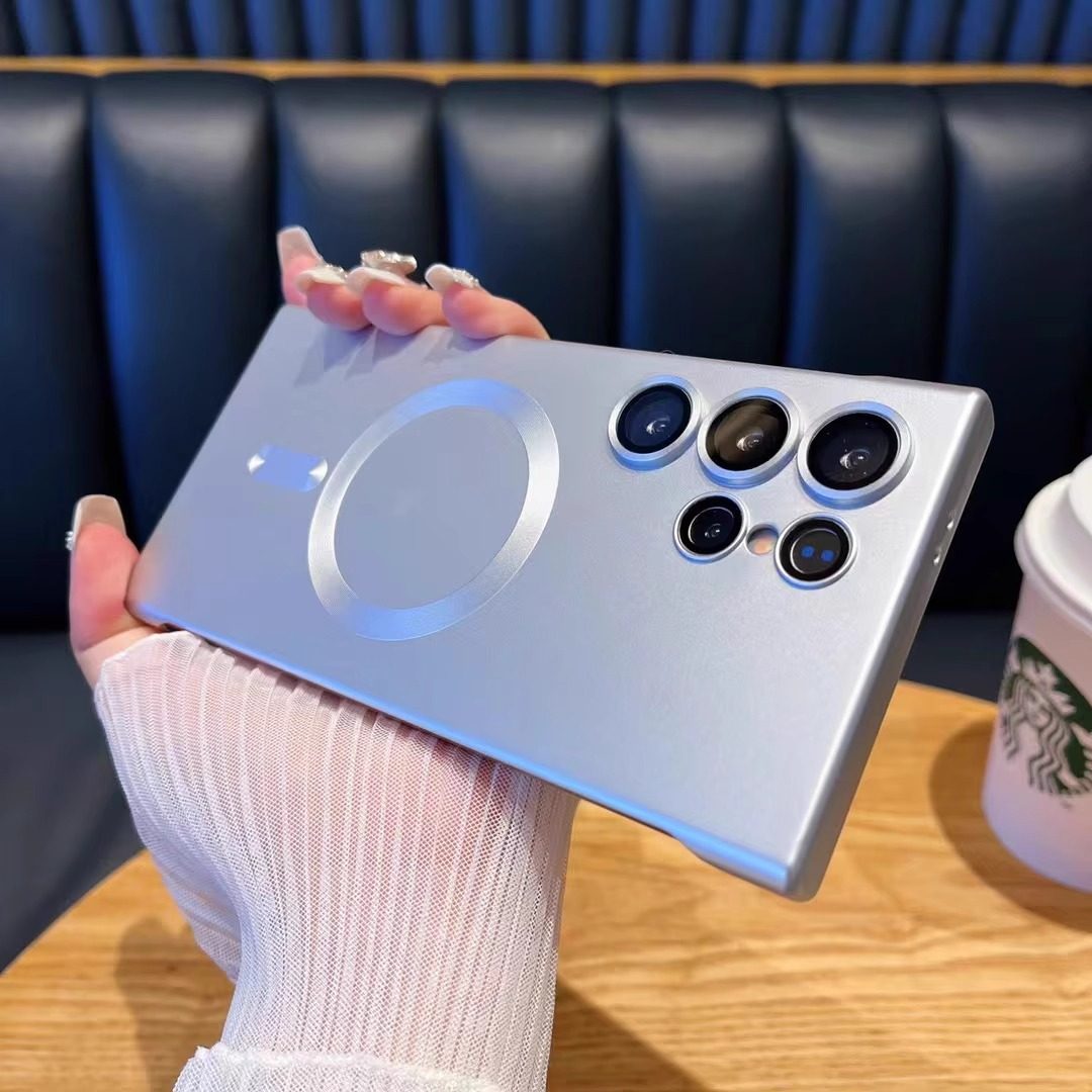 适用三星Galaxy S23ultra手机壳新款磁吸S24ultra超薄无边框24u镜头防摔无边框外壳情侣磨砂男女高级感简约