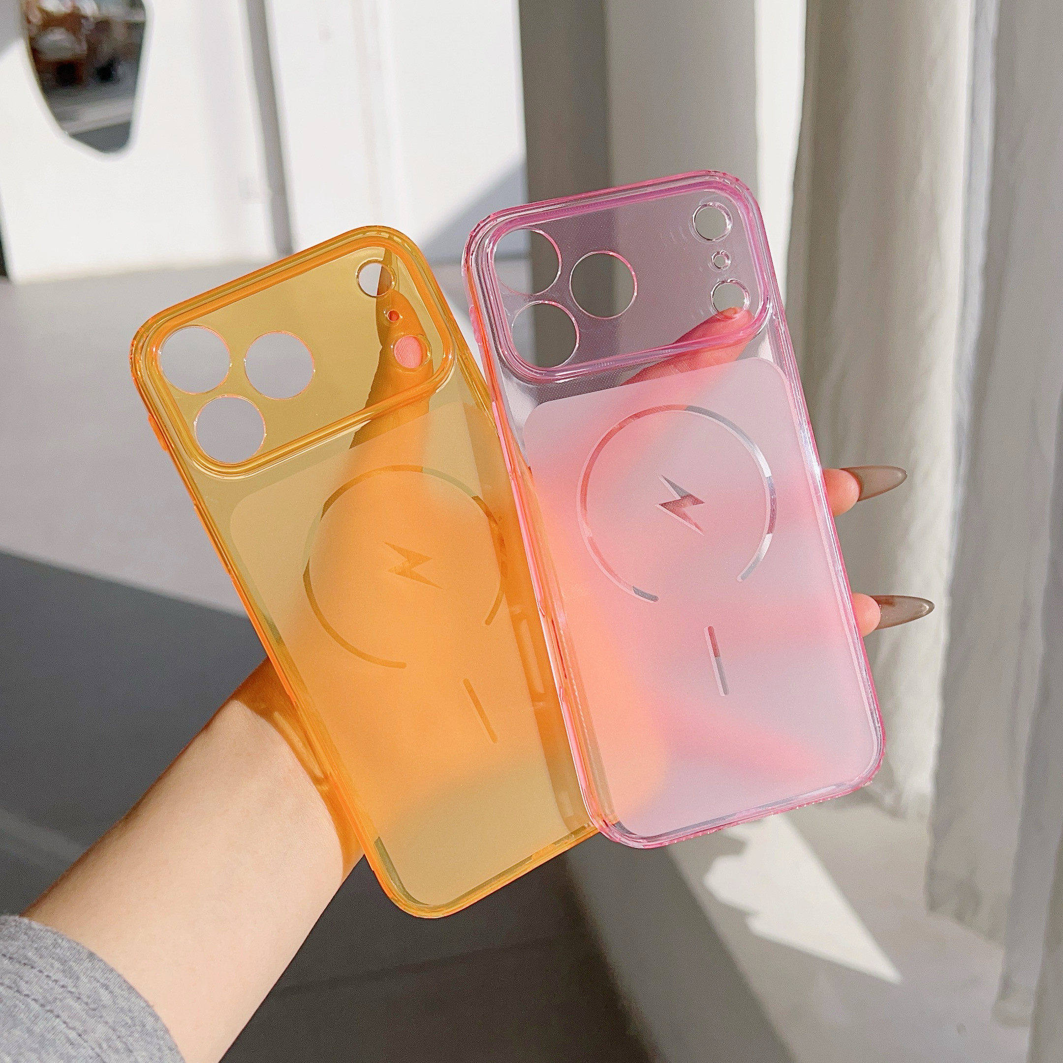 秒变大视窗磨砂软壳适用iPhone17ProMax手机壳新款轻薄透明苹果16/15Plus无磁性14Pro简约13/12/11保护套男女