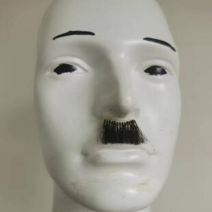 日本仁丹胡卫生胡 搞笑扮演道具假胡须粘贴小胡子 黑色花白色