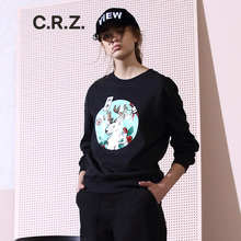 crz潮牌冬季专柜新品套头女卫衣2