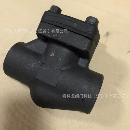 H61H/Y-64C/900LB压温碳锻钢A105卧逆向升降式止回阀门DN50