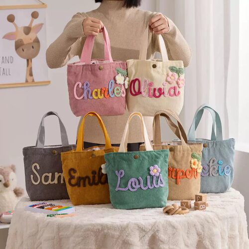 Baby bag个性化定制英文名字单肩包女生背包午餐包gift for her