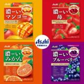 日本进口ASAHI朝日水果糖蓝莓草莓味维生素混合水果味糖果袋装 84g