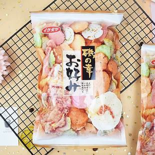 日本进口池田屋虾饼什锦海鲜鱿鱼鲜虾片仙贝米饼米果网红膨化零食