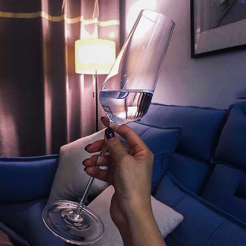 水晶大号红酒杯套装轻奢高级感 家用香槟杯高脚起泡酒杯葡萄酒杯