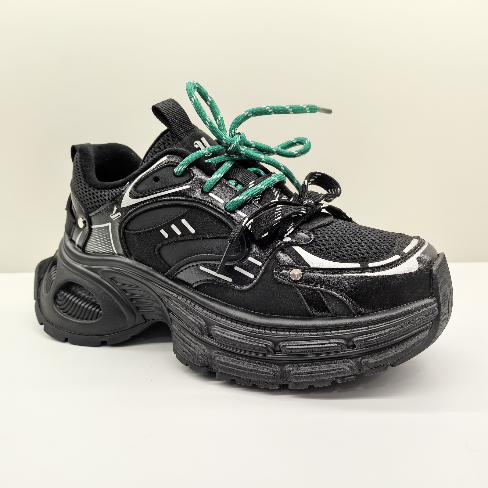 意尔康女鞋2025冬季新款百搭厚底轻便运动休闲老爹鞋加绒撞色棉鞋