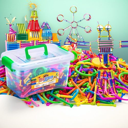 儿童聪明魔术棒积木塑料