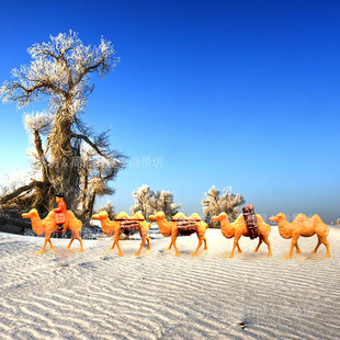 热卖创意树脂动物小摆件骆驼奇石山水盆景假山沙盘枯山水微景装饰