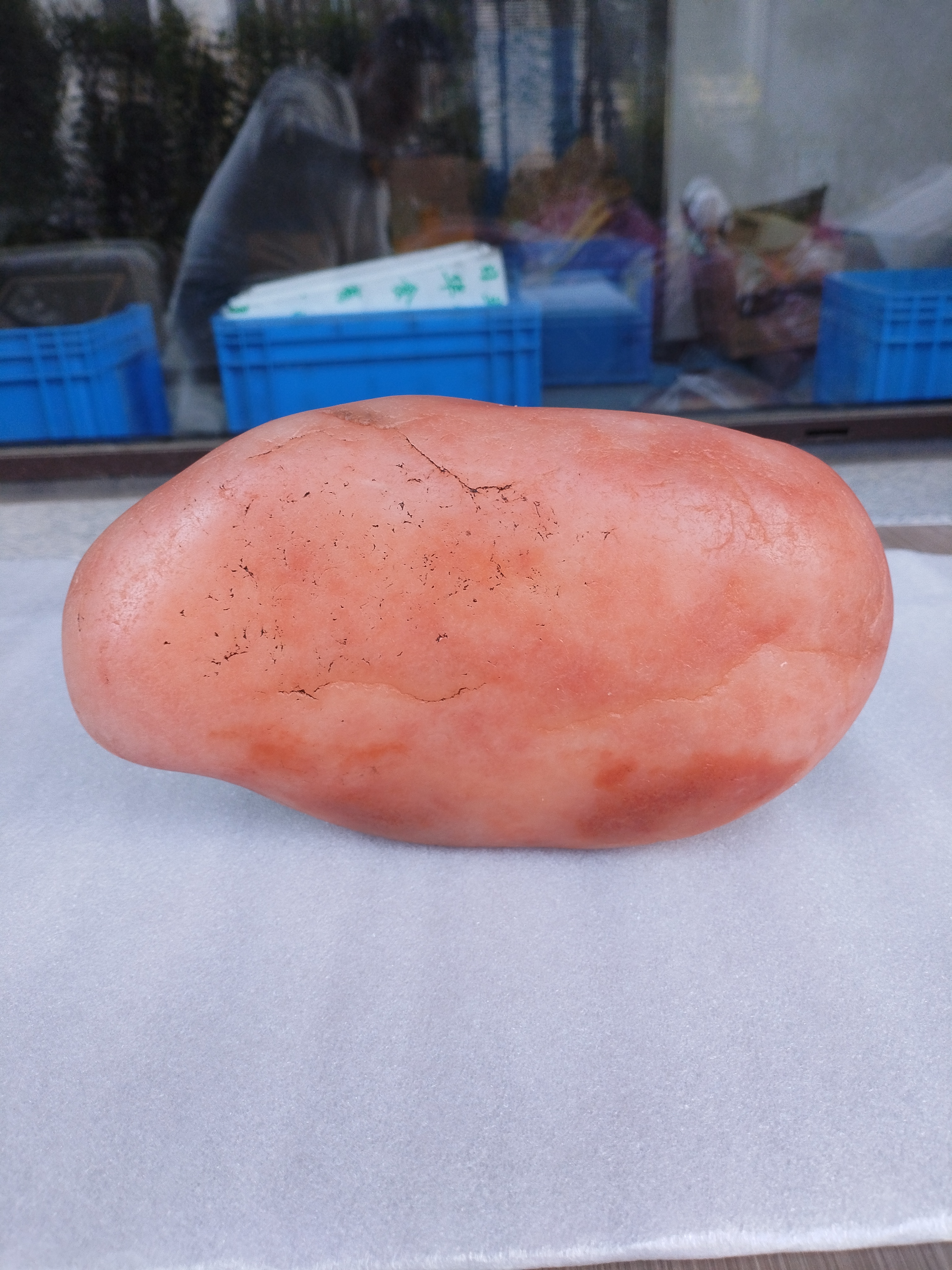 D6 纯天然金丝玉原石摆件戈壁石新疆黄蜡石雕刻石头奇石观赏6.2斤