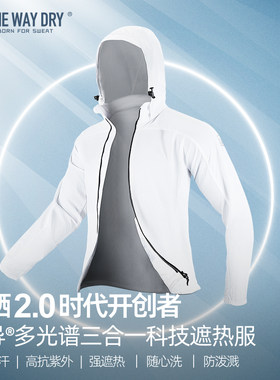 单导三合一遮热服男外套