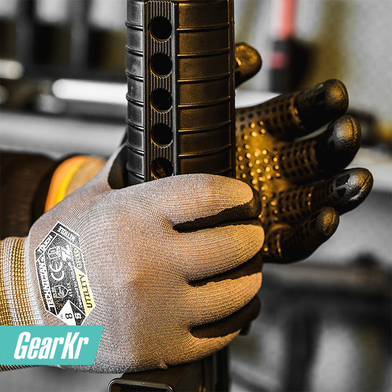 TACLAB丁腈带点塑全指手套