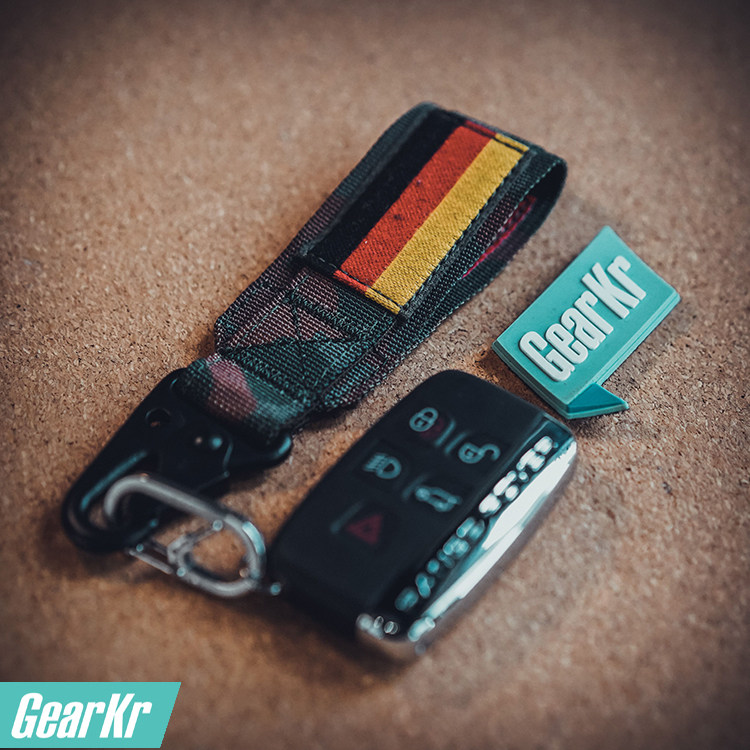 [gearkr]猫虎兽德国军版国旗钥匙扣男士创意个性高档汽车钥匙圈环