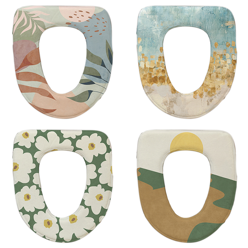 保暖毛绒全包马桶座圈现代简约