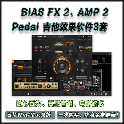 Positive Grid BIAS FX2 AMP2 Pedal 全套电吉他效果器插件菁英版