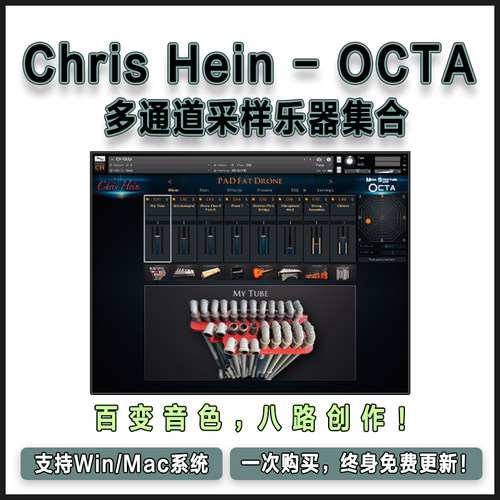 Chris Hein OCTA 多层多通道 8 种采样乐器合奏合成器康泰克音源
