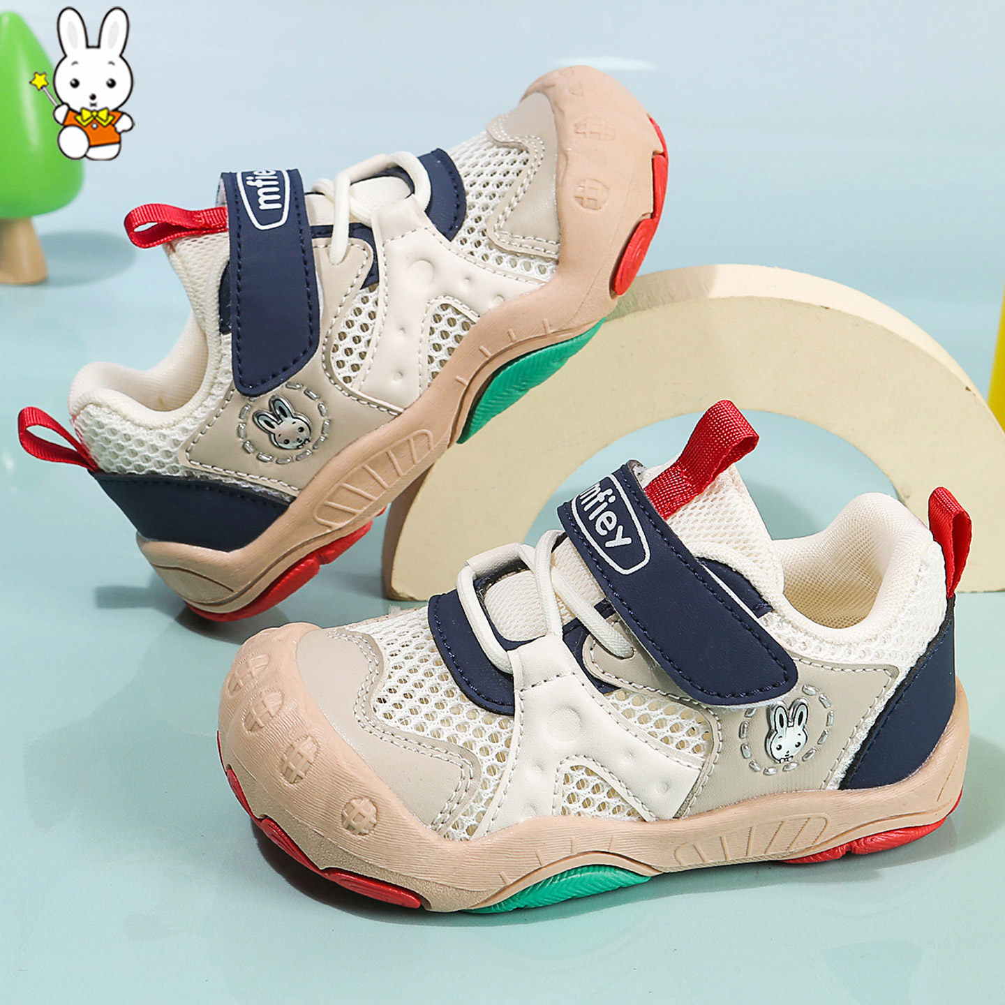 班纳米菲2026新款夏季宝宝鞋子2-6岁5男童透气网鞋凉鞋儿童运动鞋